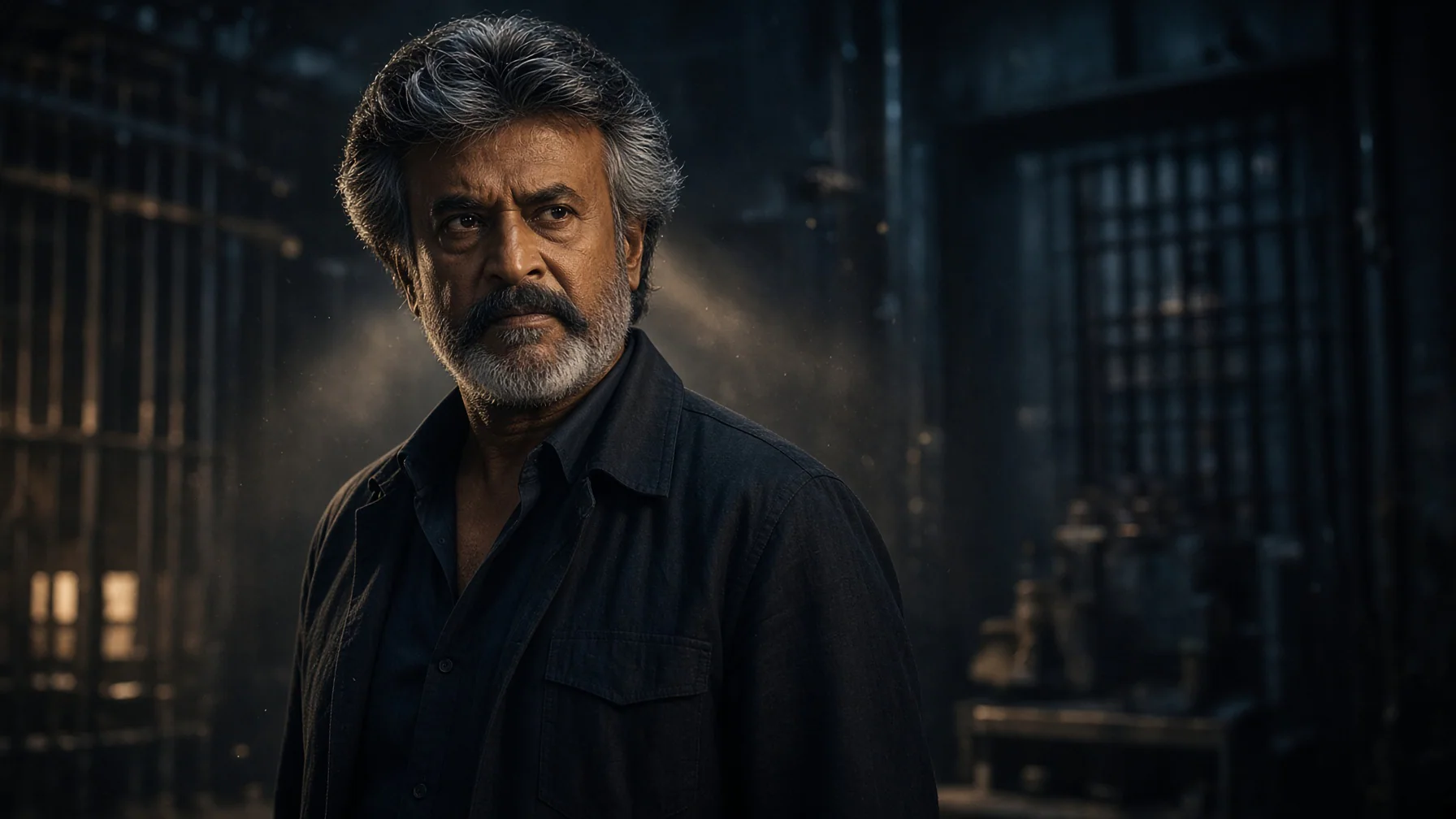 Rajinikanth returns as Tiger Muthuvel Pandian in a dark industrial setting for the Jailer 2 trailer story.